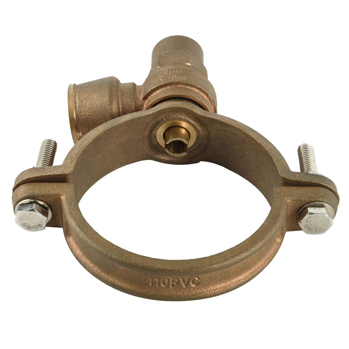 BMAG 3/4 Inch NPT Thread Self-Tapping Ferrule Strap Hydraulic Ball Structure Water General Pack Joint Outlet Valves for American