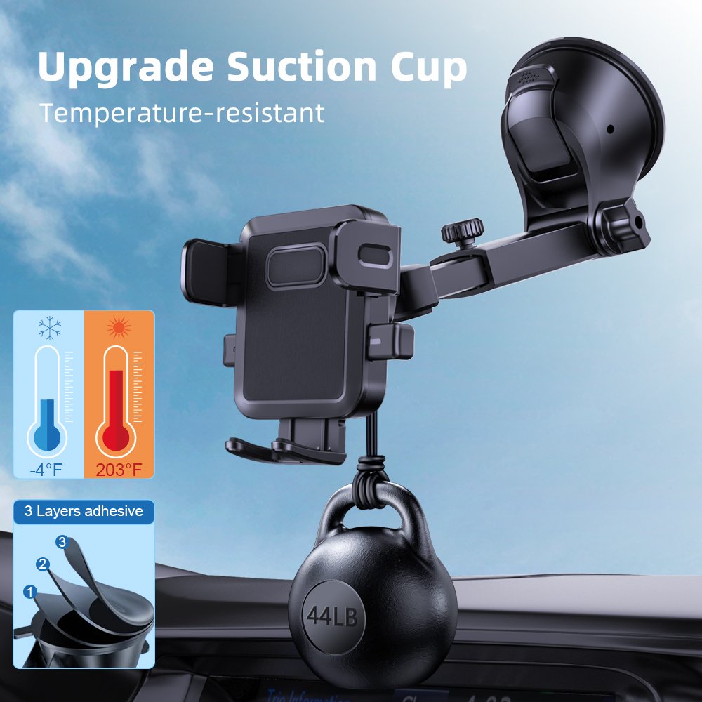 Private Model Car Phone Holder Dashboard Windscreen Sturdy Stable Strong Suction Cup Phone Mount 360 Degrees Rotation Car Mount