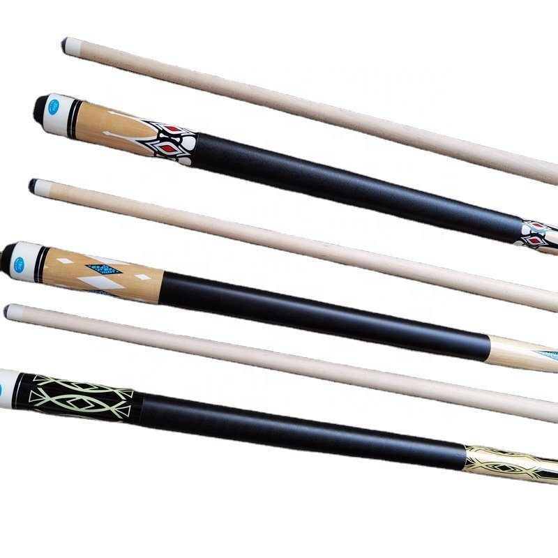 Original Maple Wood 57inch 1/2-PC Billiard Pool Cue 13mm
