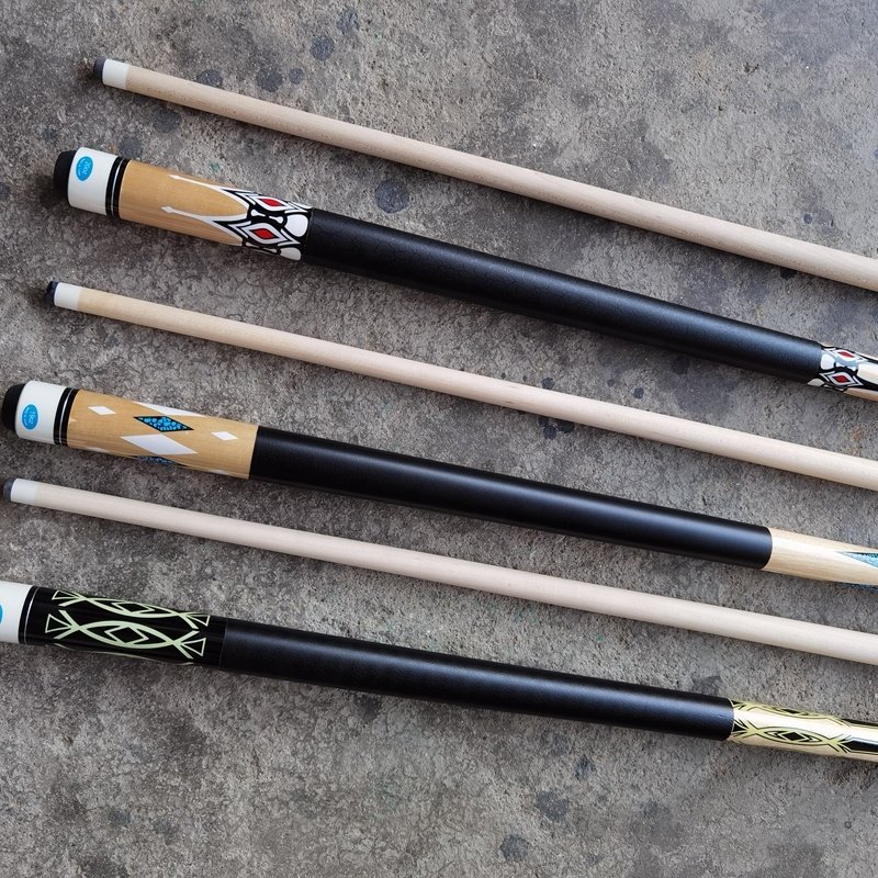 Original Maple Wood 57inch 1/2-PC Billiard Pool Cue 13mm