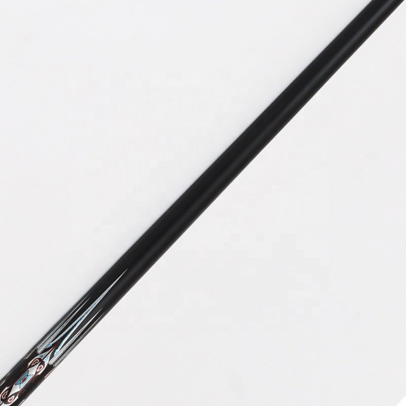 TQG-JX-036 Carbon Butt Sleeve 10mm Snooker Cue Steel 13mm Top Carom Cue Bestselling 57-Inch Black Ash Fiberglass Billiards Rod