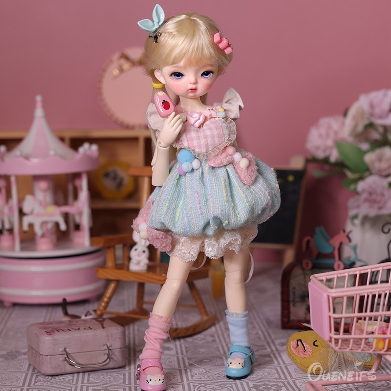 CiCi BJD Doll 1/6 Tiny Body Cute Macaron Style Doll Resin Art Toys Surprise Gift for Children Gift ShugaFairy