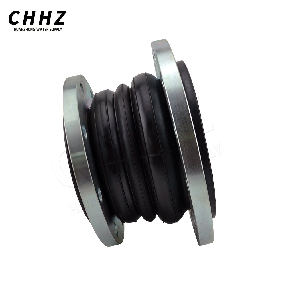 Single Ball Concentric Reducing Rubber Joint Stainless Steel Floating Flange Rubber Expansion Joint