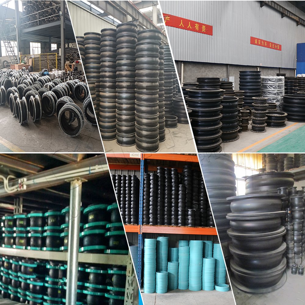 Single Ball Concentric Reducing Rubber Joint Stainless Steel Floating Flange Rubber Expansion Joint
