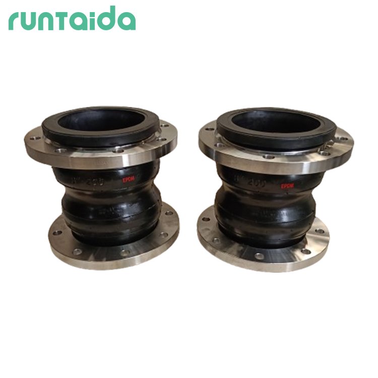 Wholesale High-temperature and High-pressure Rubber Compensator with Double Ball Rubber Joint with Pressure Boosting Ring