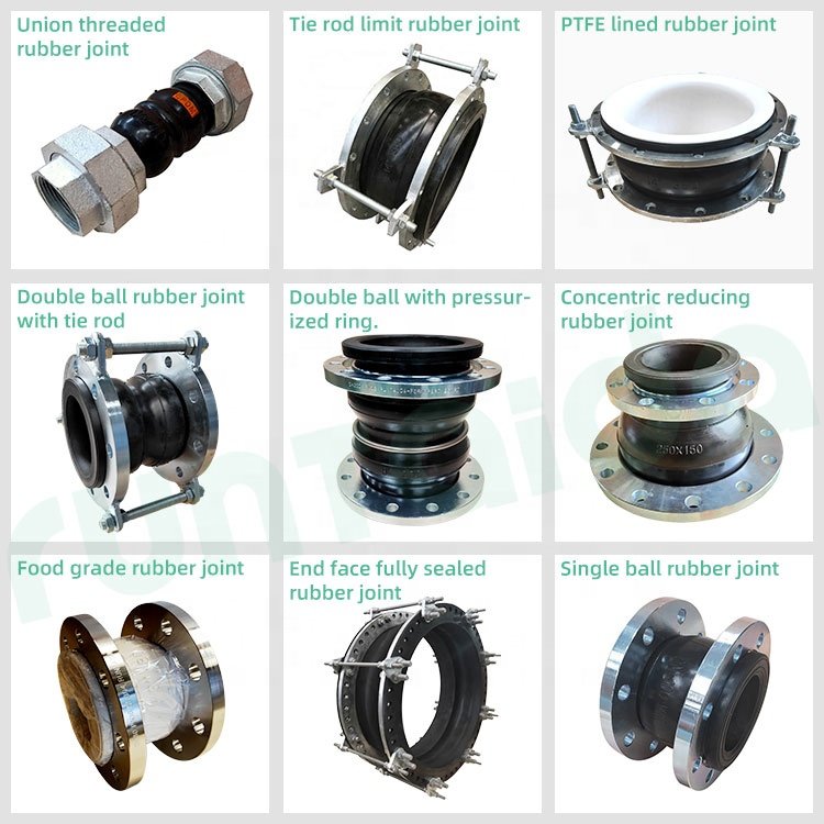 Wholesale High-temperature and High-pressure Rubber Compensator with Double Ball Rubber Joint with Pressure Boosting Ring