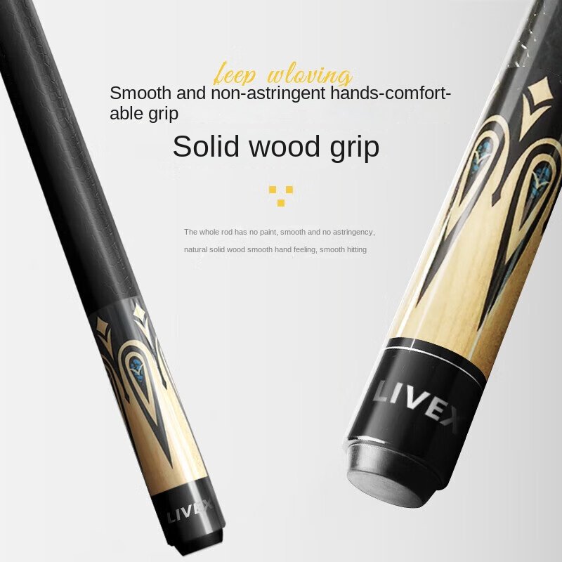 Hot Selling Split Big Tip American Billiards Pool Cue Stick With Accessories HY01