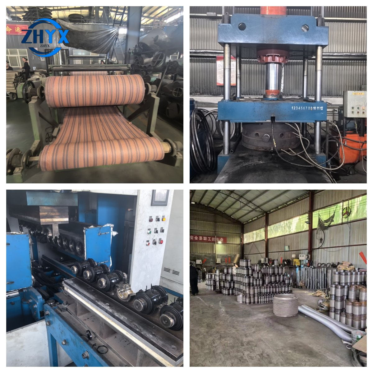 Double Sphere Flexible Axial EPDM Corrugated Rubber Expansion Joints Steel Iron Forged Flange Connector Water Application