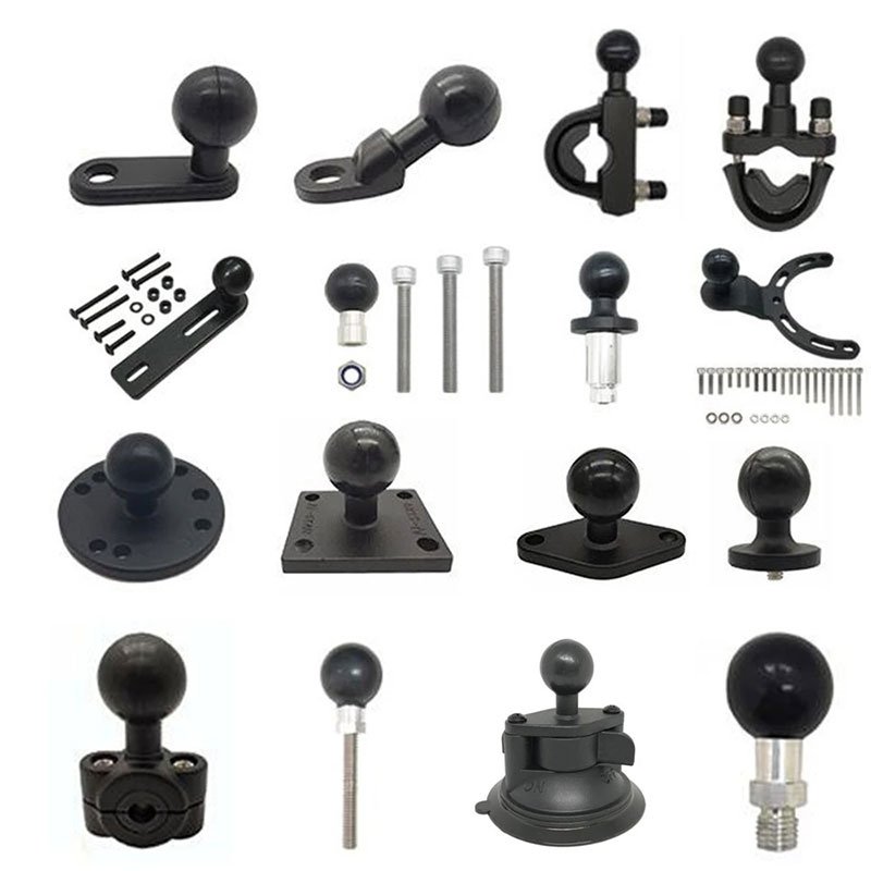 2 Head Joint Double Ball Head Arm Holder for Phone Motorcycle Mount Cell Phone Holder Support Telephone Velo Cars for Ram