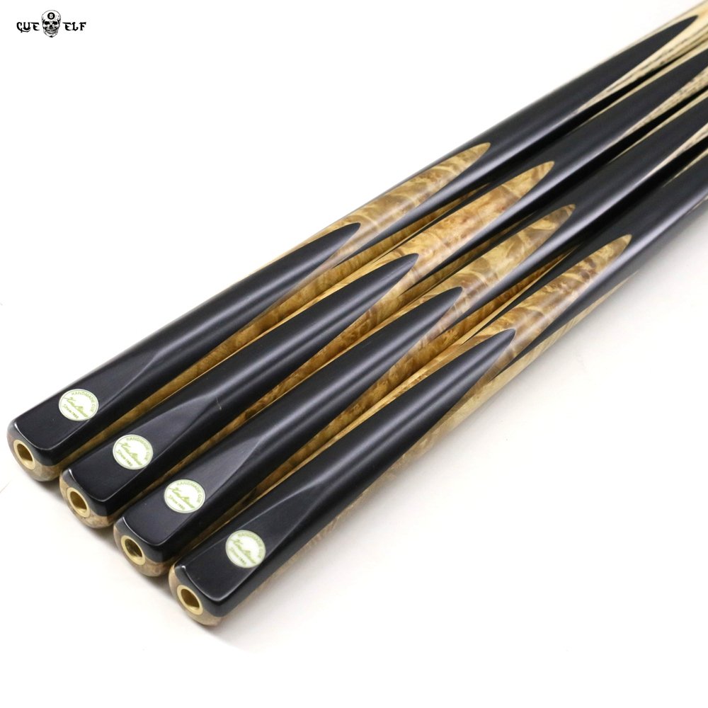 Cueelf Professional Ebony Handmade Snooker Pool Cue Stick With Joint Pin