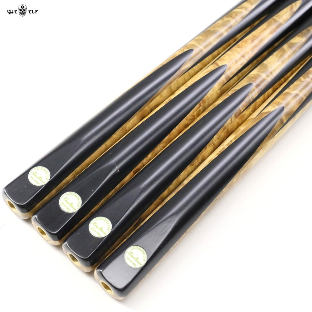 Cueelf Professional Ebony Handmade Snooker Pool Cue Stick With Joint Pin