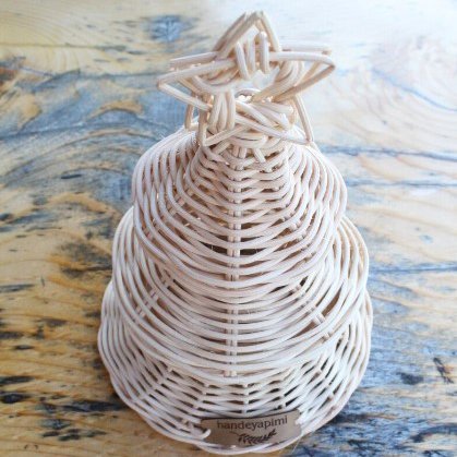 Best Seller Cheap Price Handmade Rattan Christmas Tree Noel Decor Winter 2022
