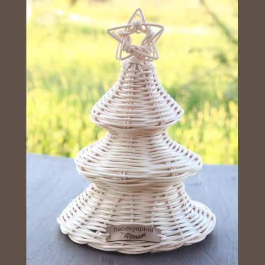 Best Seller Cheap Price Handmade Rattan Christmas Tree Noel Decor Winter 2022