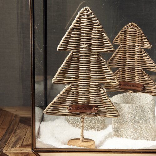 Best Seller Cheap Price Handmade Rattan Christmas Tree Noel Decor Winter 2022