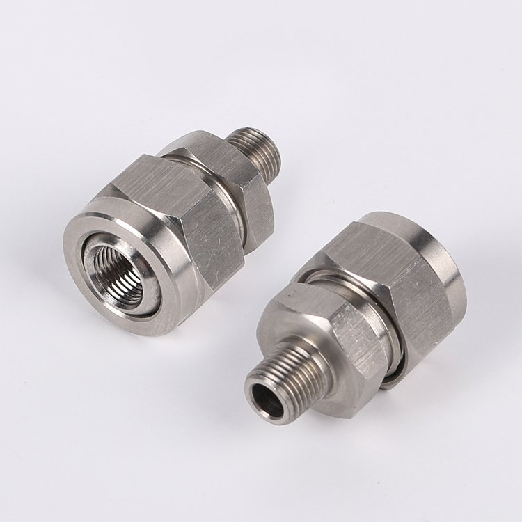 BYCO 1/4 Stainless Steel Adjustable Universal Swivel Ball Joint for Surface Cleaning