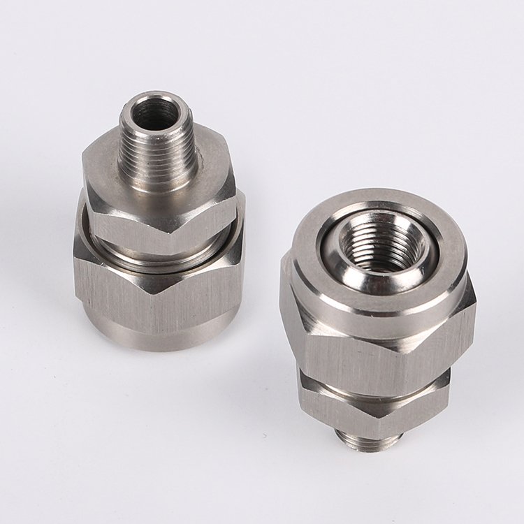 BYCO 1/4 Stainless Steel Adjustable Universal Swivel Ball Joint for Surface Cleaning