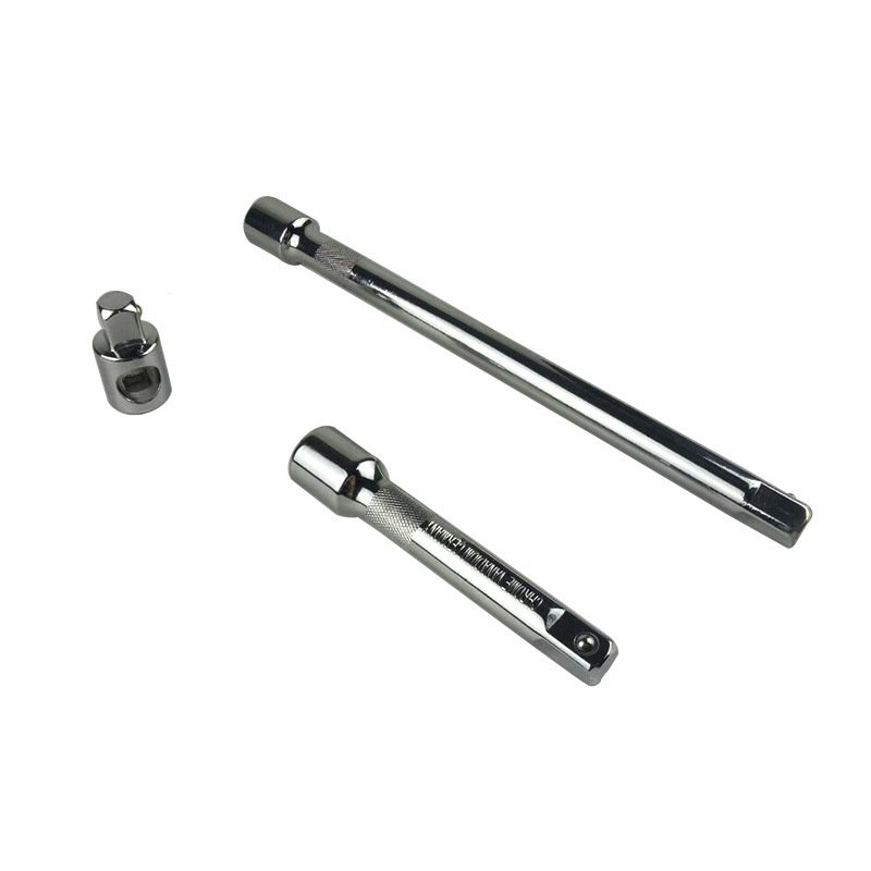 Ratchet Quick 1/2 Inch 125mm Interface Joint Connecting Extended Rod Three-way Changeover Socket Head Connecting Lengthened Rods