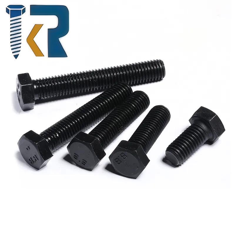 High Quality Fasteners Stainless Carbon Steel Screw Bolt for Industry Customized Black Oxide Hex Head Bolts
