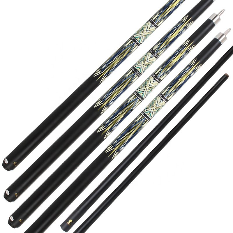 TQG-CM-092 Cue Mall High Quality Carbon Fiber Cue 1/2 Joint Leather Snooker Stick Grip Hot Sale Billiard Accessories for Pool