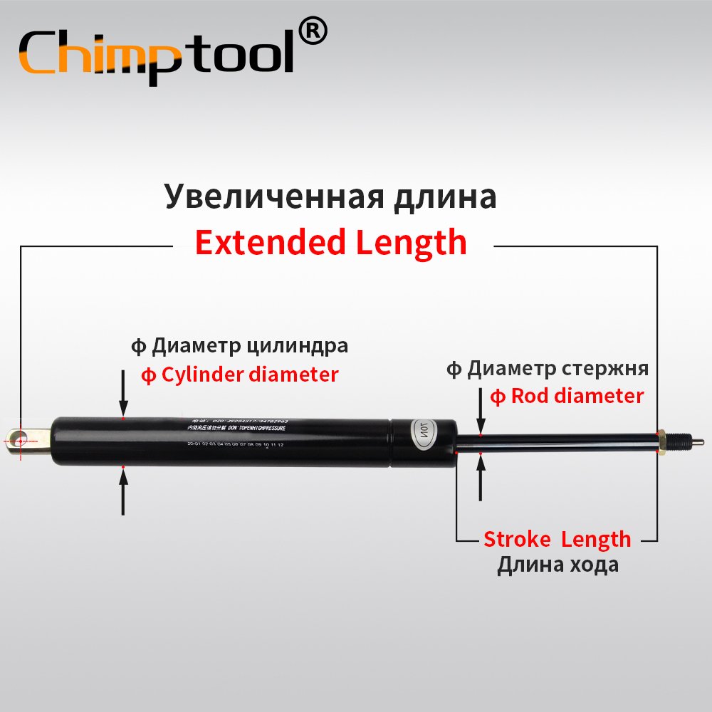 1 Piece Customize Camloc Adjustable Lockable Gas Spring for Machine Furniture Locking Support Lift Bar Gasveer Size Force