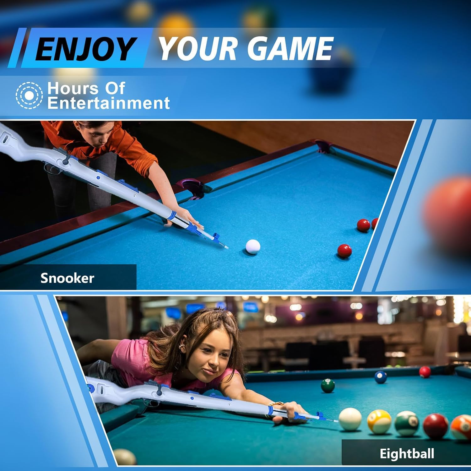 Ronsen New Release Product 2025 Hot Sale Billiards Game Shotgun Cue Stick for 9 Ball American Pool Table Game