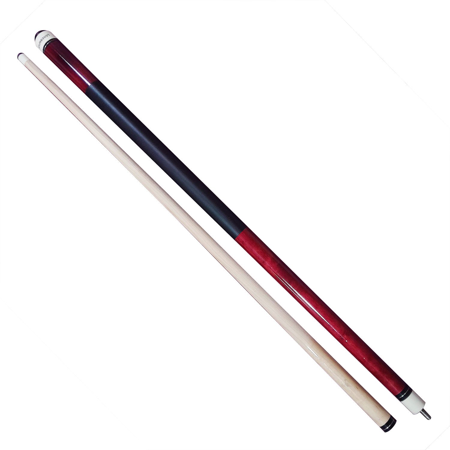 High-end Pure Single Colors 57Inches Billiard Maple Pool Cue Stick with Leather Butt for Sale