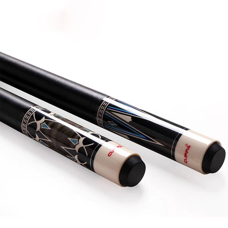 CUPPA Professional Billiard Cue Pool Cues Stick Eight/nine Ball Arm the Lrish Line Grip Maple Shaft Tip Size 11.75 12.75mm