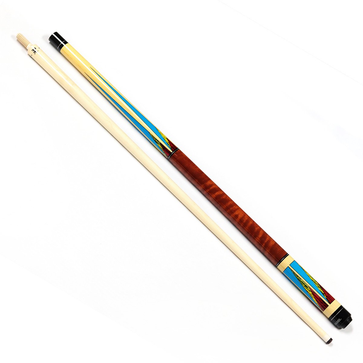 Hot Sell 1/2 Wood Jointed Canadian Maple Wood 13mm Tip 57" Billiard Carom Cue Stick for Sale
