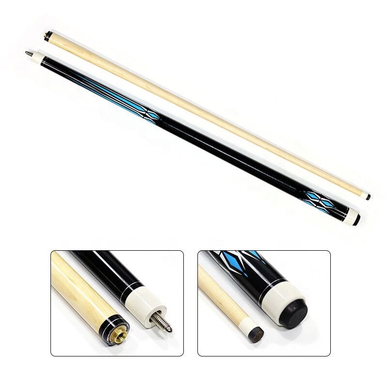 Assorted Color Maple Wood 57" 1/2 Jointed Billiard Pool Cue Stick Factory Sell