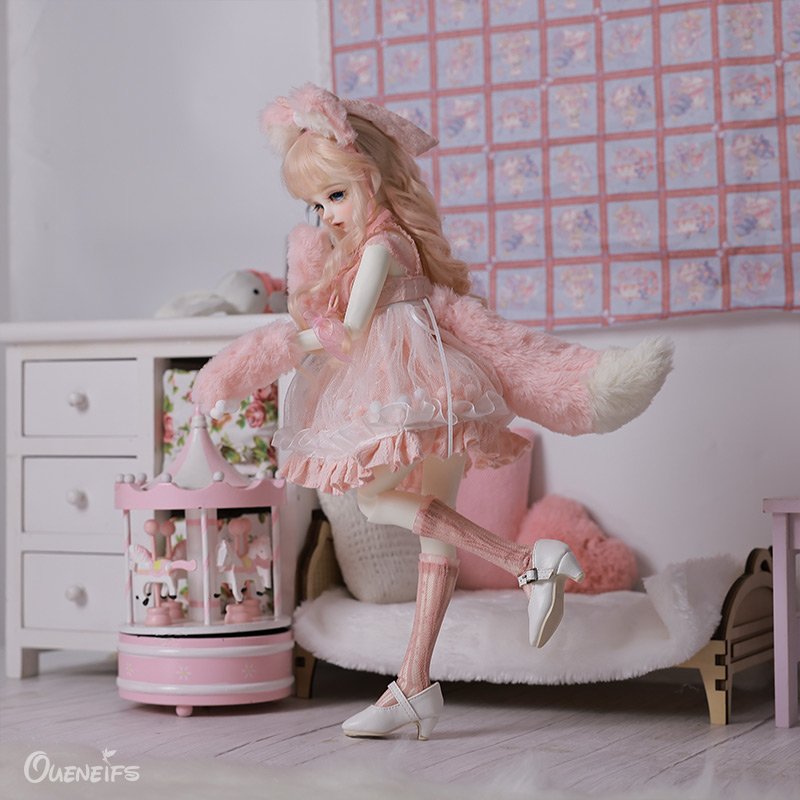BJD Doll 1/4 Satani LM Female Body Pink Dolls for Girl Anime Resin Toys for Kids Gift for Children Ball Jointed Dolls