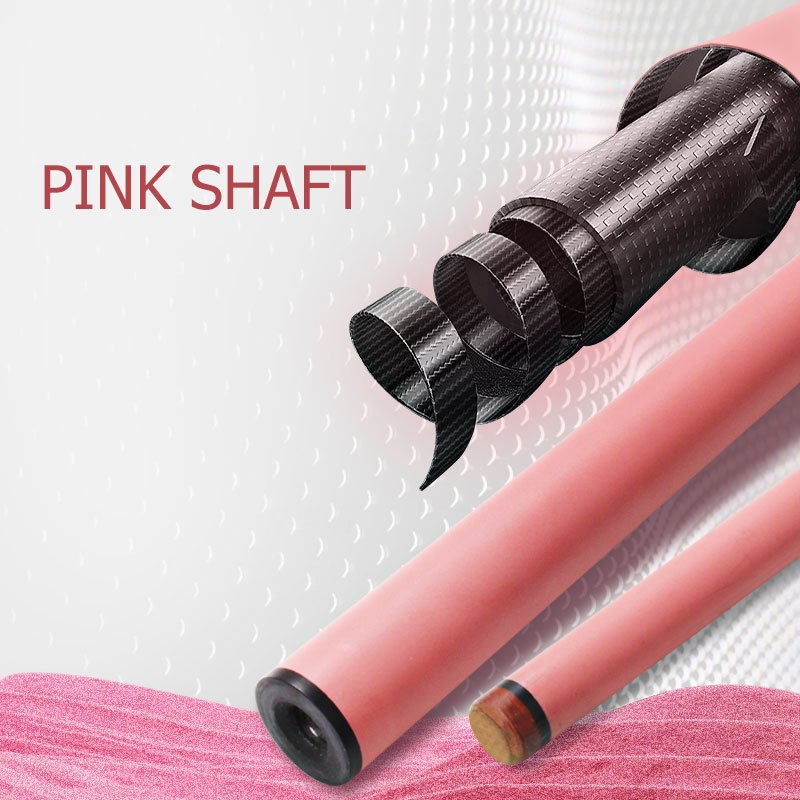 CUPPA Billiard Cue Pool Cue Stick Nine Ball Arm Pink Carbon Fiber Shaft Radial Pin Joint Leather Grip Tip Size 10.5 11.5 12.5mm