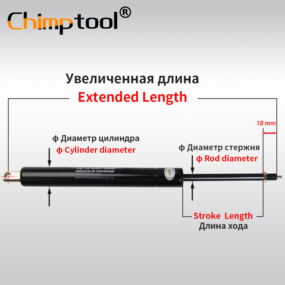1 Piece Camloc Adjustable Lockable Gas Spring for Machine Furniture Locking Support Lift Bar Gasveer Size Force Customize