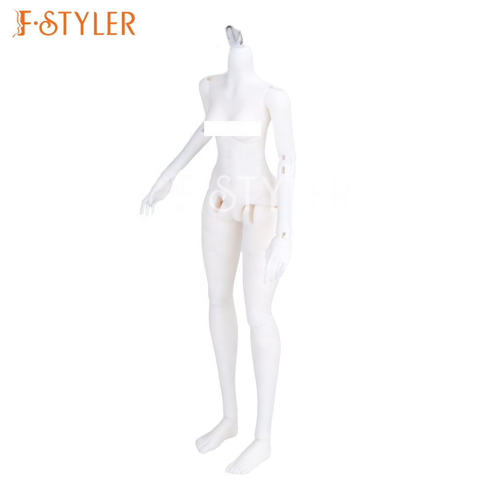 FSTYLER BJD Doll Body 1/6 Gift Big Chest Models Flexible Movable Joints Ball-jointed Resin Girl Dolls Body for Role Play