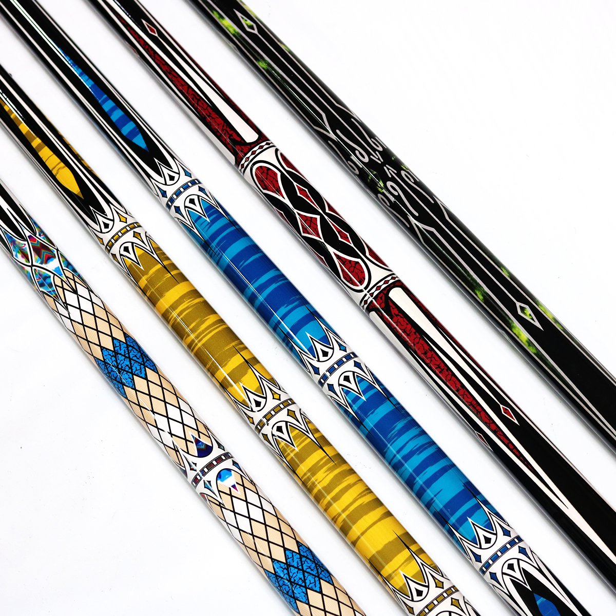 Premium Carbon Coating Shaft 57" 13mm Tip 1/2 Jointed Billiard Pool Cue Stick