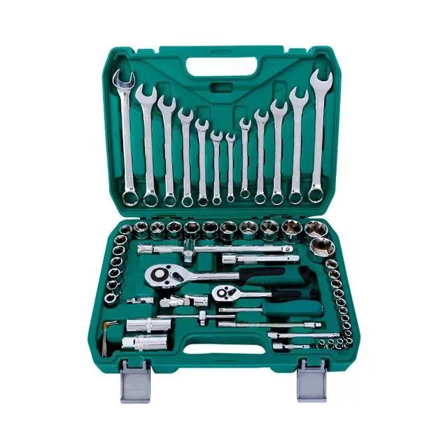 High Quality Hot Sale 61pcs Socket Wrench Set 1/2'' Drive Box Spanner Auto Repair Tool Hand Tool 61 Pcs Socket Sets