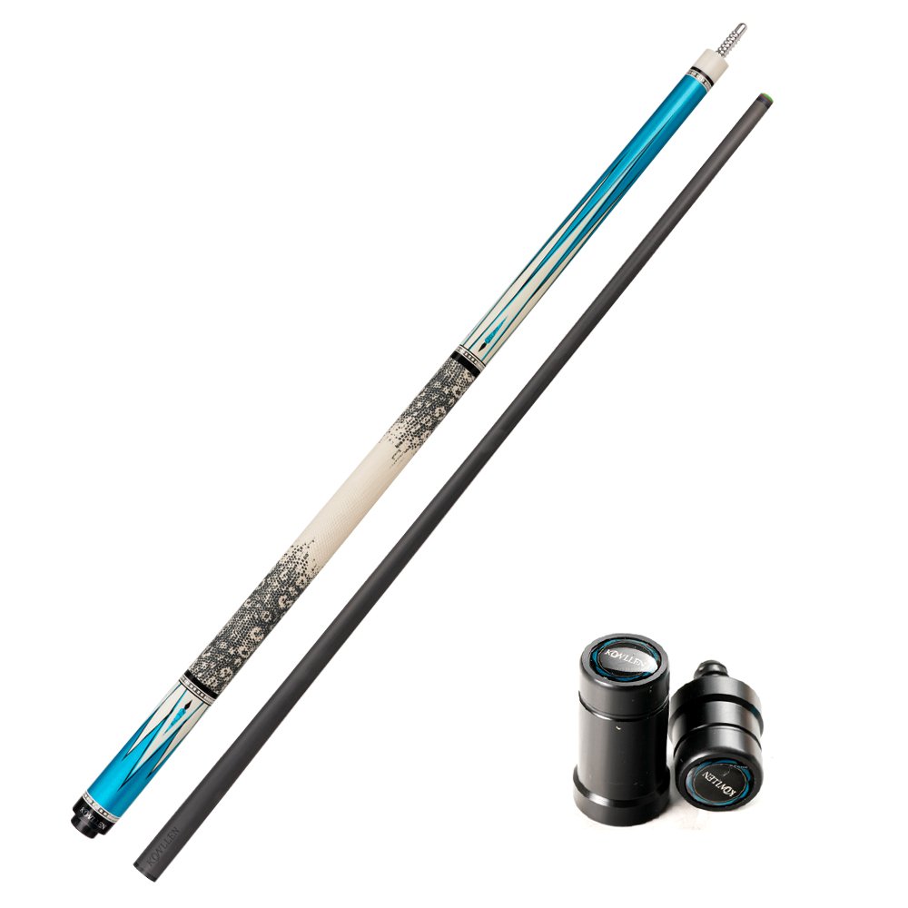 KONLLEN KL-05 Carbon Fiber Pool Cue Stick 11.5/12.5mm 3/8 *8 Radial Pin Joint 1/2 Play Cue Stick Billiard Cue