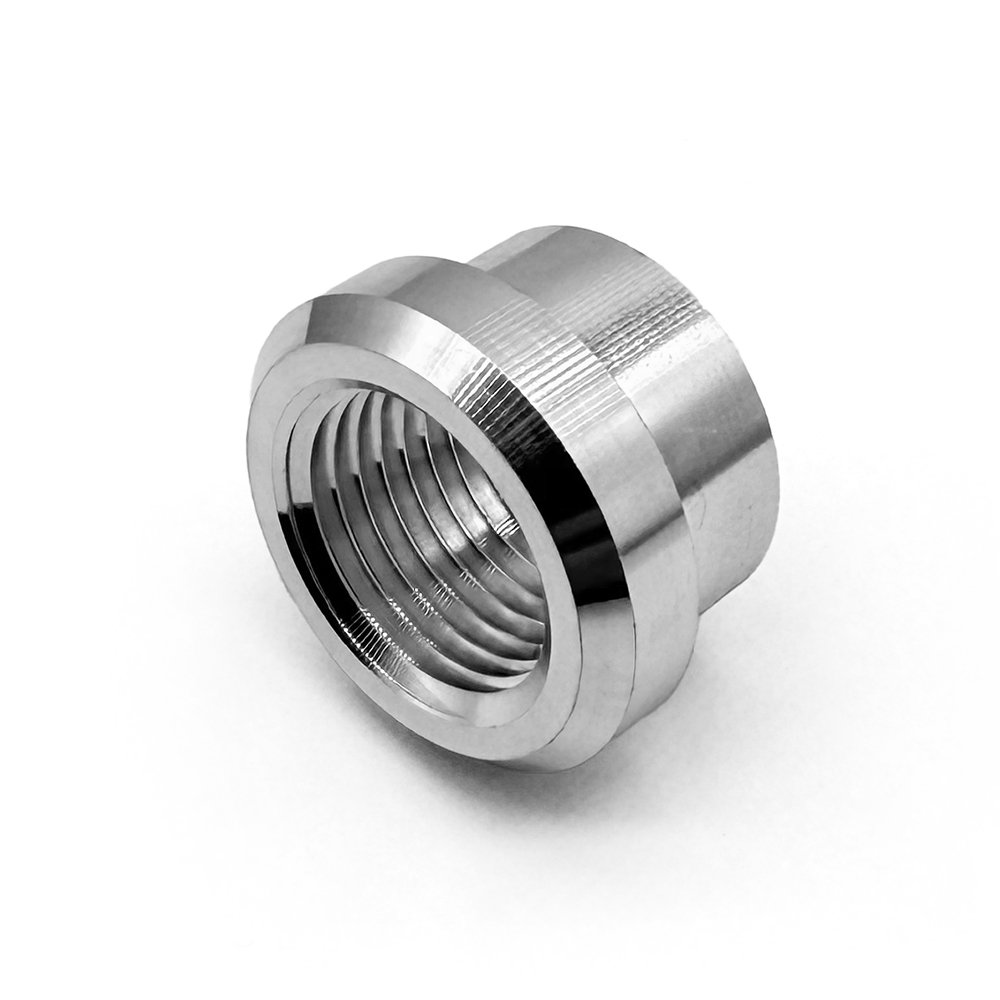 Custom Aluminum Half Coupling Bung Based Steel Upper Ball Joint Sleeve Stepped Weld Bung Trachea Nut 1/8 1/4 3/8 1/2 3/4 NPT