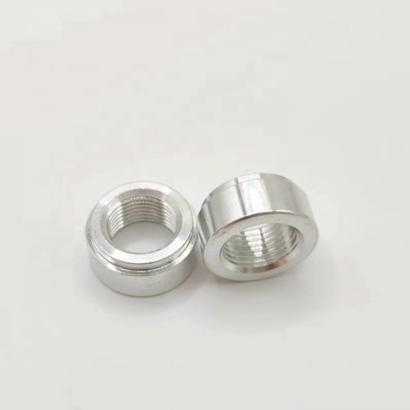 Custom Aluminum Half Coupling Bung Based Steel Upper Ball Joint Sleeve Stepped Weld Bung Trachea Nut 1/8 1/4 3/8 1/2 3/4 NPT