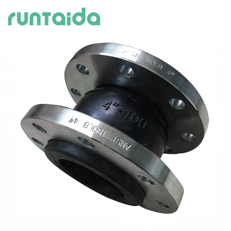 Flexible Connector Coupling Pipeline Ss304 or Carbon Steel ANSI 150LBS Flange Bellows Rubber Expansion Joint