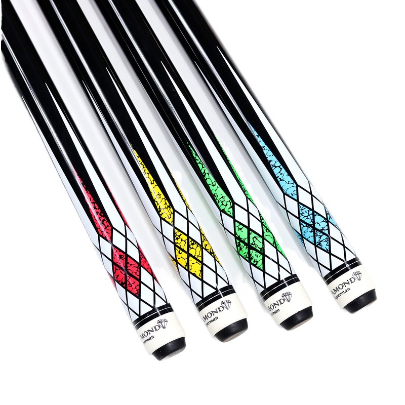 High Quality New Diamond 57\" 1/2-PC 13mm Tip Pool Cue Stick with Stainless Steel Joint Billiard Type