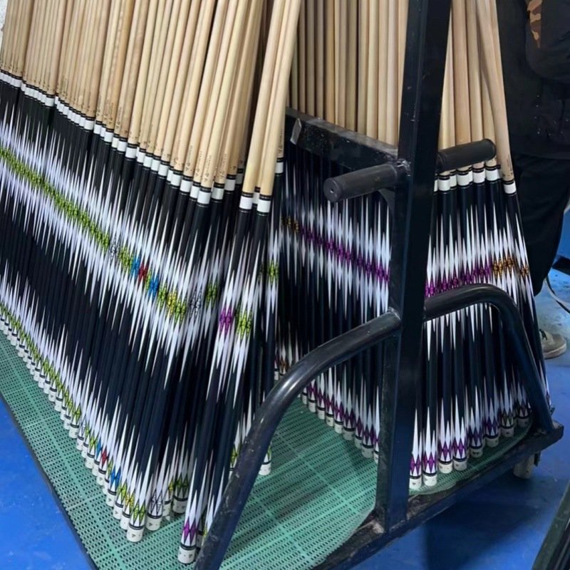 High Quality New Diamond 57\" 1/2-PC 13mm Tip Pool Cue Stick with Stainless Steel Joint Billiard Type