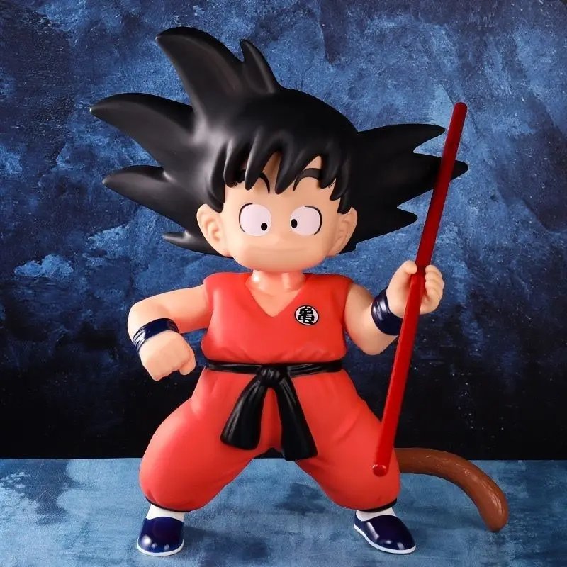 2025 47cm Drag-on Ball Figure Large Childhood Long Stick Sun Wukong Joint Movable Young Wukong Animation Ornament Cartoon