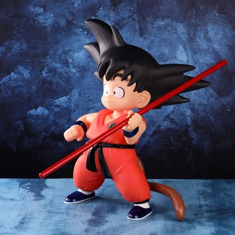 2025 47cm Drag-on Ball Figure Large Childhood Long Stick Sun Wukong Joint Movable Young Wukong Animation Ornament Cartoon