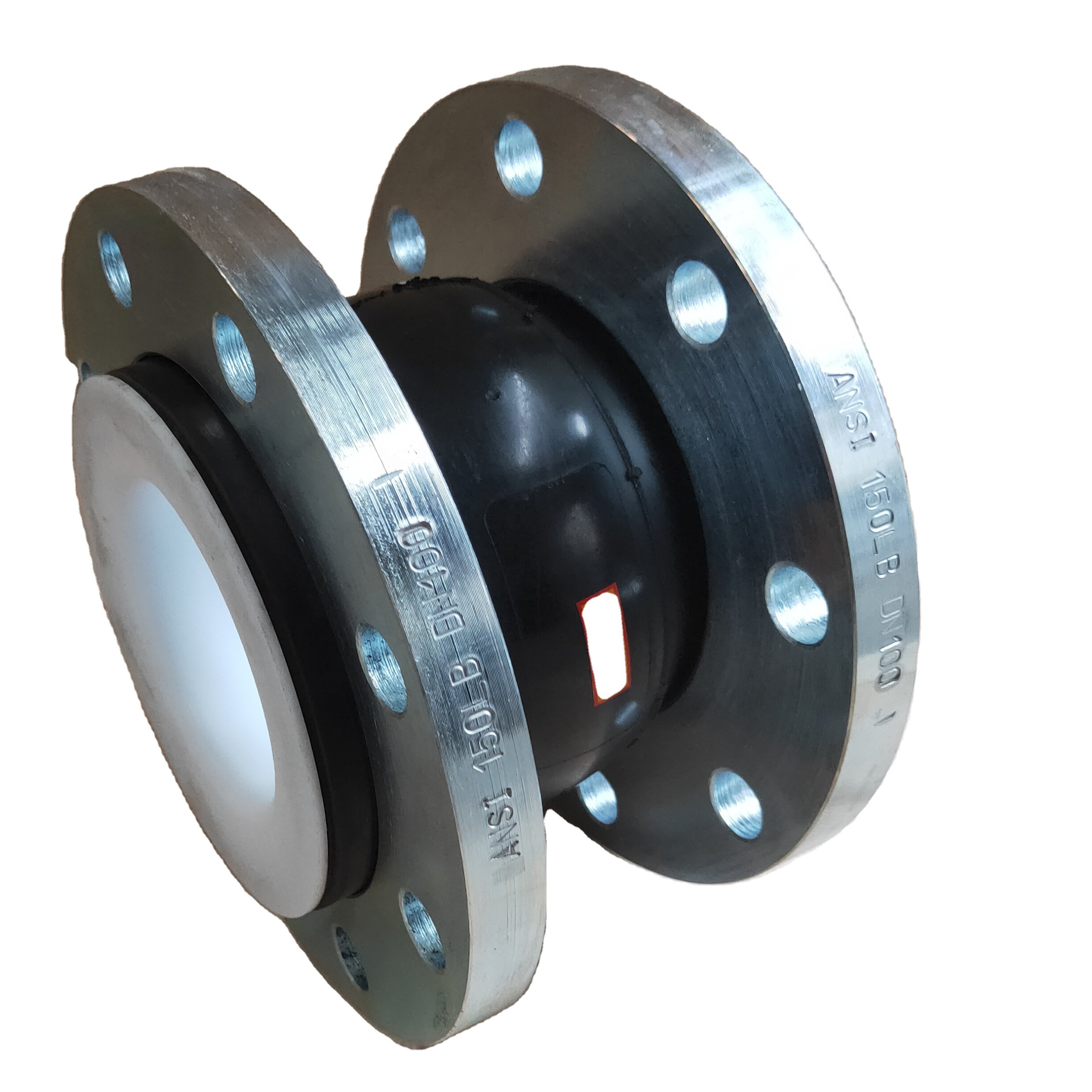 High Temperature Strong Acid and Alkali Resistance Single Ball Flexible Pipe PTFE Rubber Expansion Joint