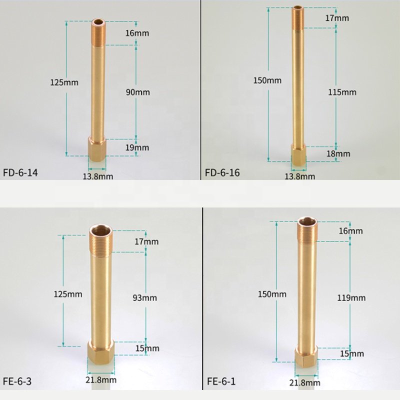 Brass Pneumatic Pipe Fitting and Automatic Brass Thread Extension Connector or Lubricating Joint