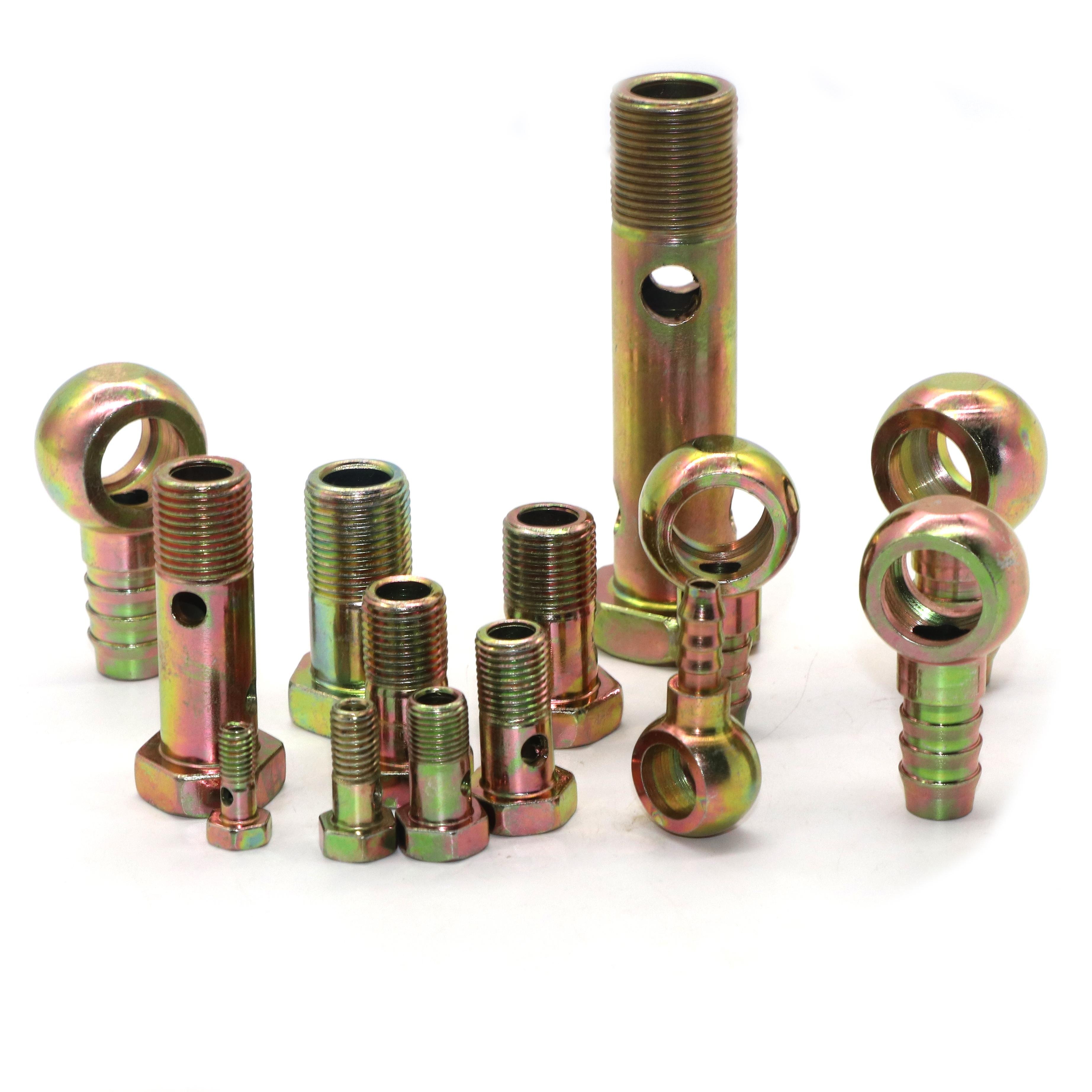 Customized Construction Machinery Hydraulic Ball Joint Pipe Fittings High Quality Metric Hollow Automotive Banjo Bolt