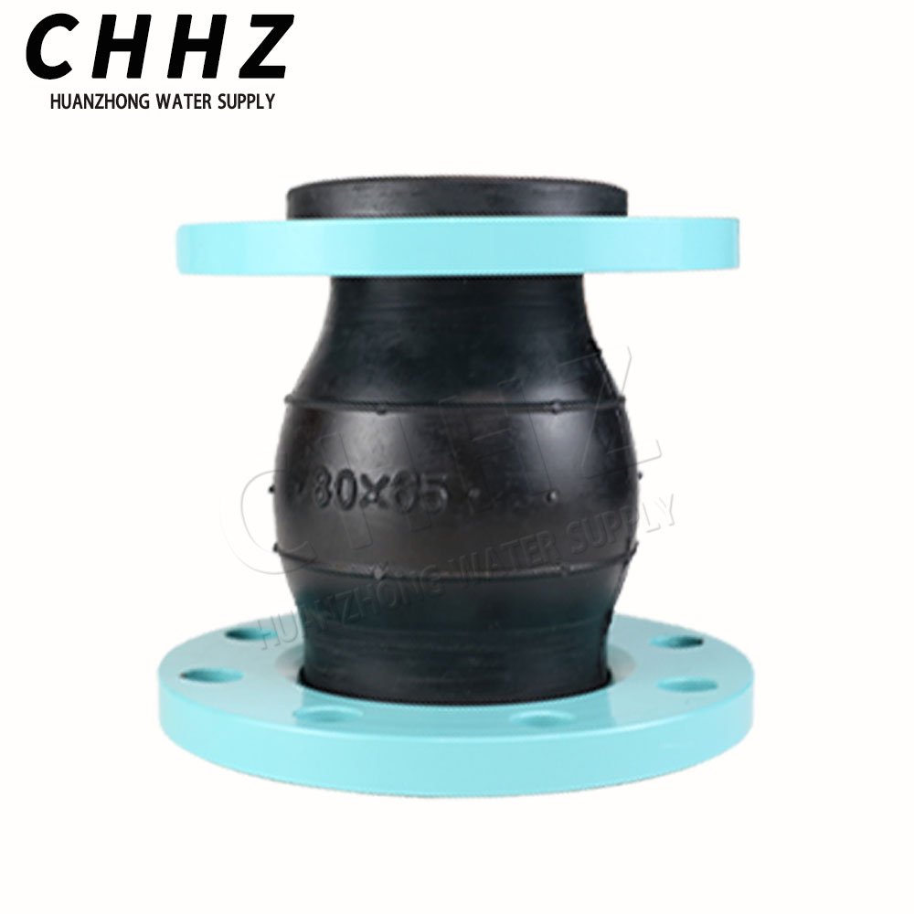 Single Ball Concentric Reducing Rubber Joint Stainless Steel Floating Flange Rubber Expansion Joint