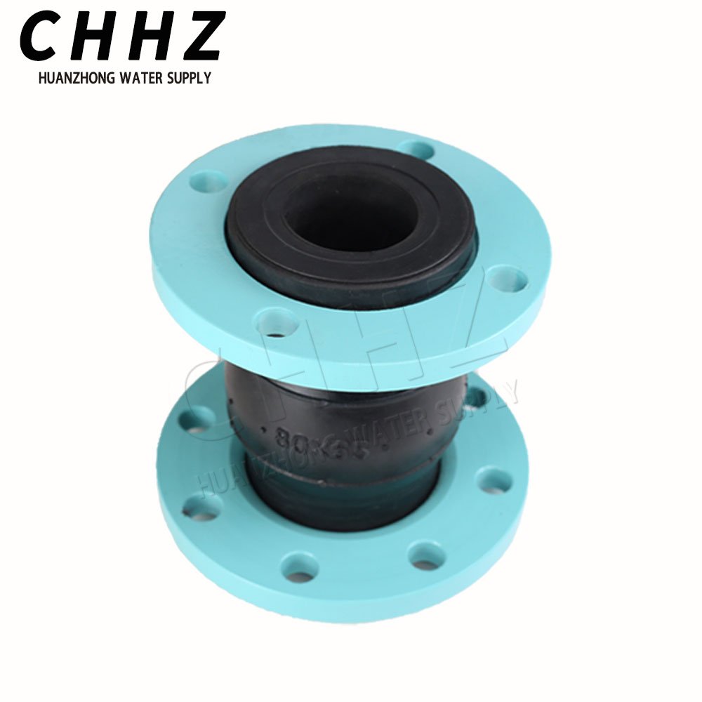 Single Ball Concentric Reducing Rubber Joint Stainless Steel Floating Flange Rubber Expansion Joint