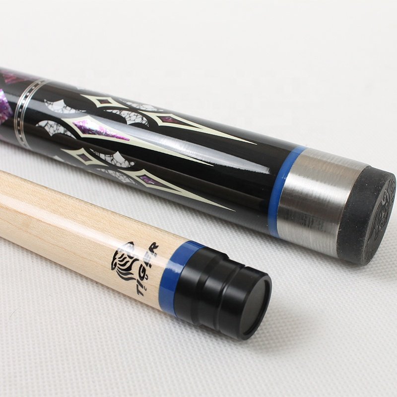 TQG-AC-079 Billiard with Joint Protector Hard Canadian Maple Cue Stick Snooker Pool Xmlincos Professional 58-inch Pool Cue