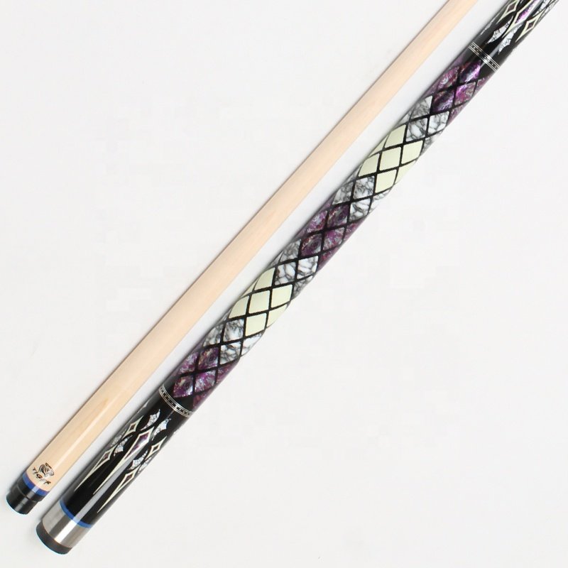TQG-AC-079 Billiard with Joint Protector Hard Canadian Maple Cue Stick Snooker Pool Xmlincos Professional 58-inch Pool Cue